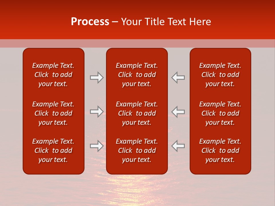 Reflection Silhouette Sky PowerPoint Template