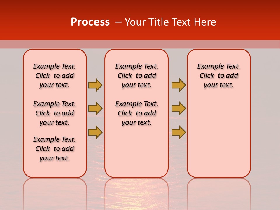 Reflection Silhouette Sky PowerPoint Template