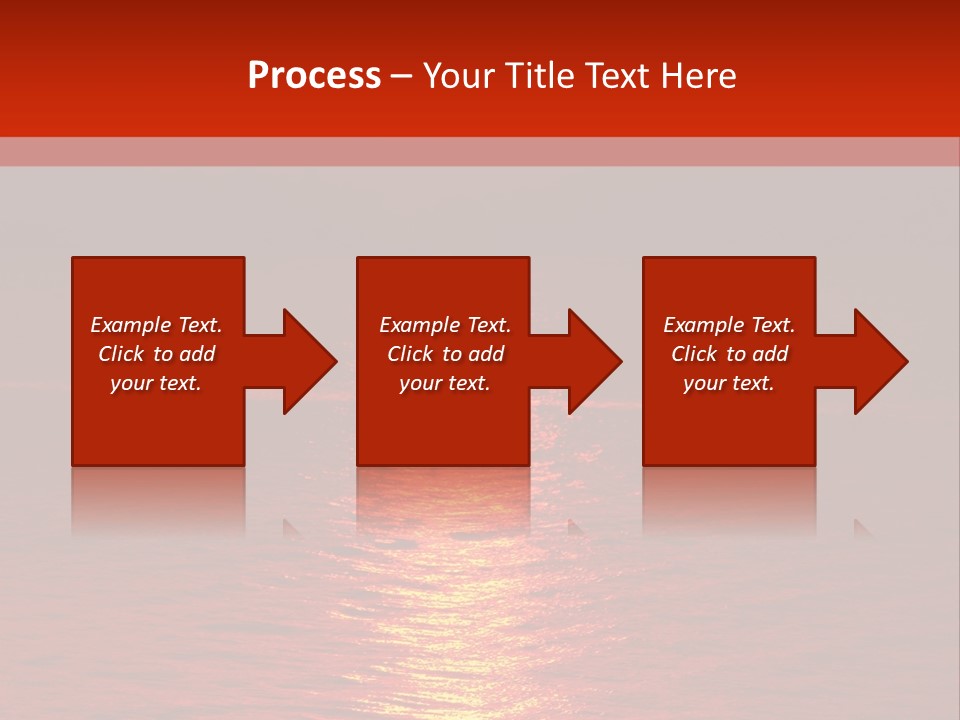 Reflection Silhouette Sky PowerPoint Template