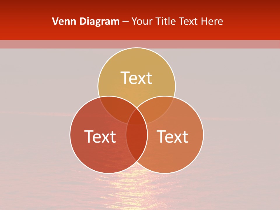 Reflection Silhouette Sky PowerPoint Template