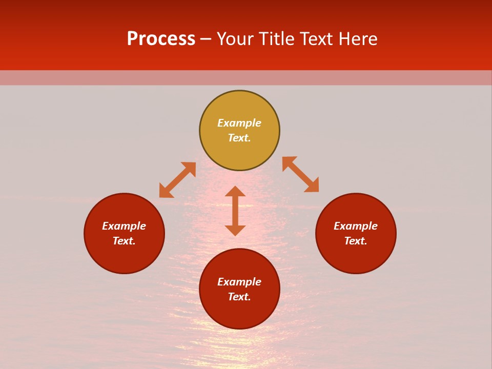 Reflection Silhouette Sky PowerPoint Template