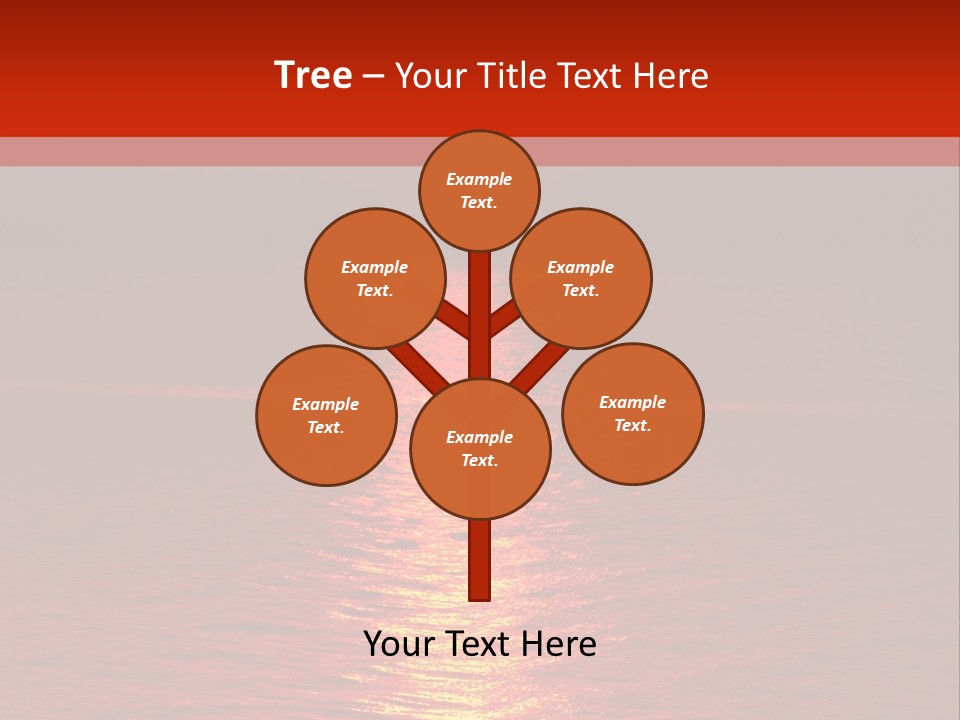 Reflection Silhouette Sky PowerPoint Template