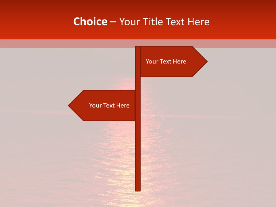 Reflection Silhouette Sky PowerPoint Template