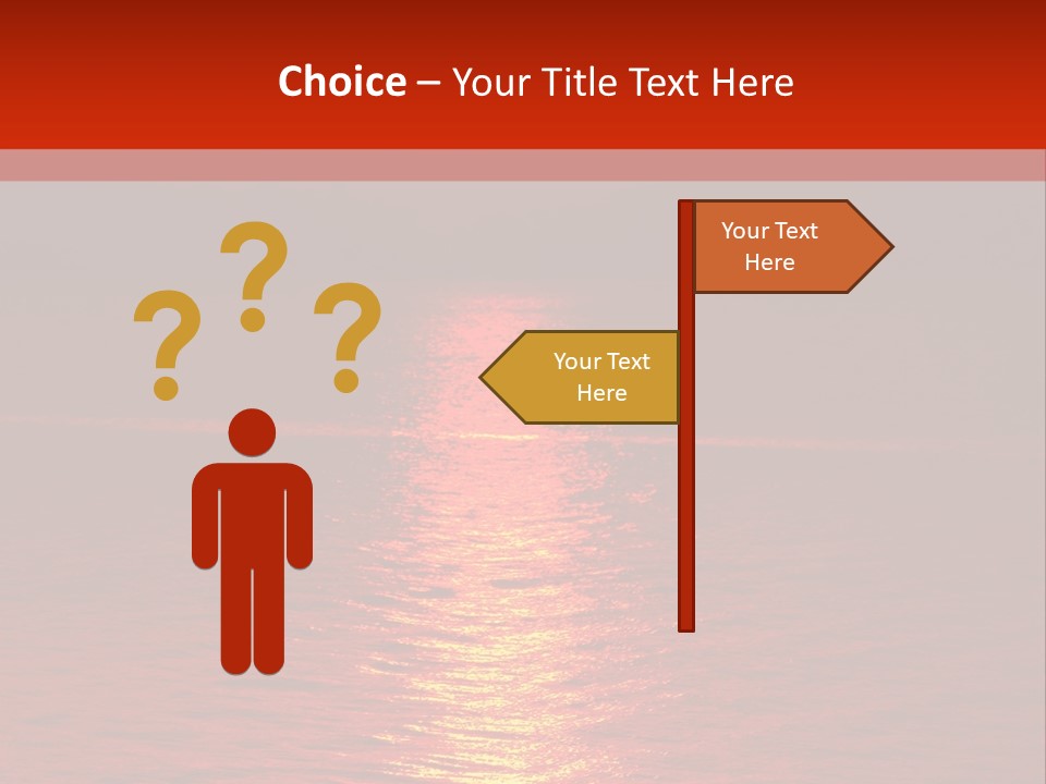 Reflection Silhouette Sky PowerPoint Template