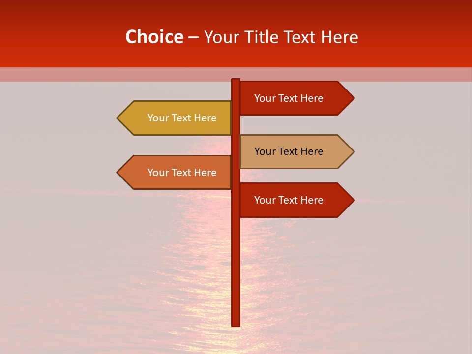 Reflection Silhouette Sky PowerPoint Template