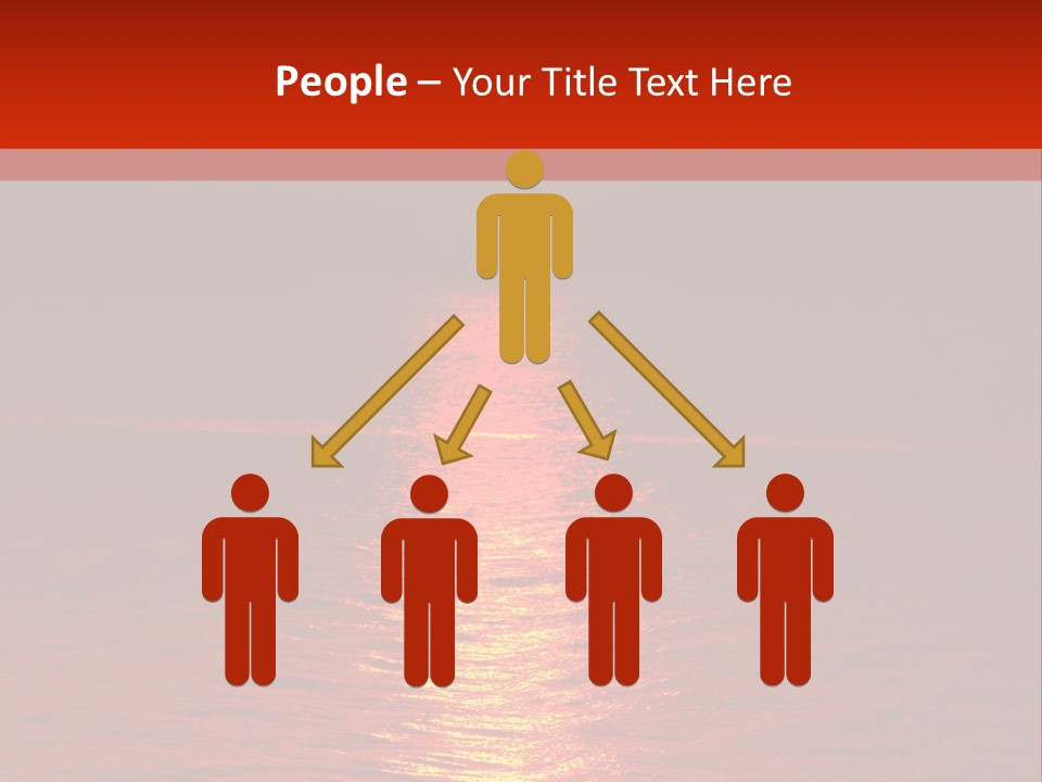 Reflection Silhouette Sky PowerPoint Template