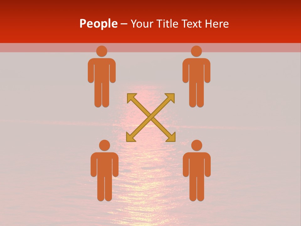 Reflection Silhouette Sky PowerPoint Template