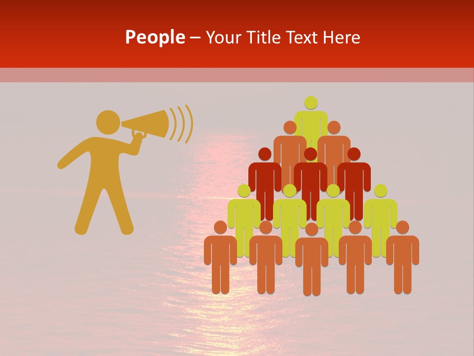 Reflection Silhouette Sky PowerPoint Template