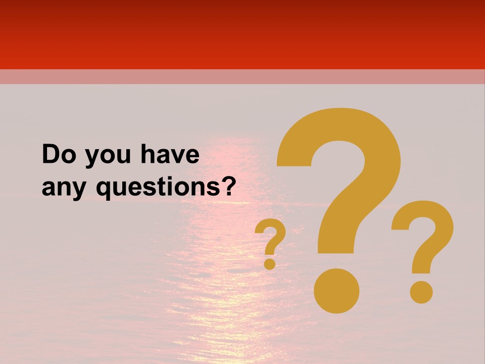 Reflection Silhouette Sky PowerPoint Template