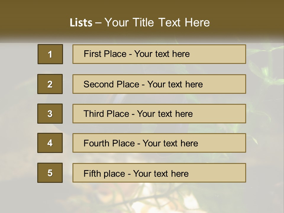 Paddle Scale Green PowerPoint Template