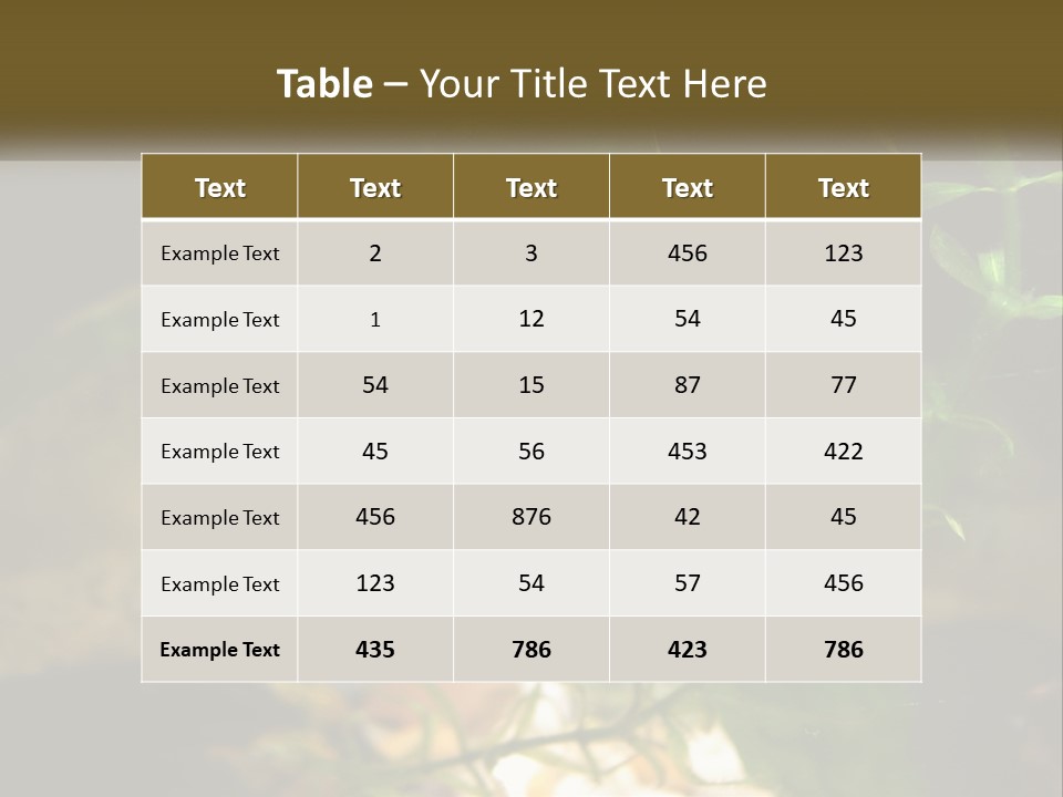 Paddle Scale Green PowerPoint Template