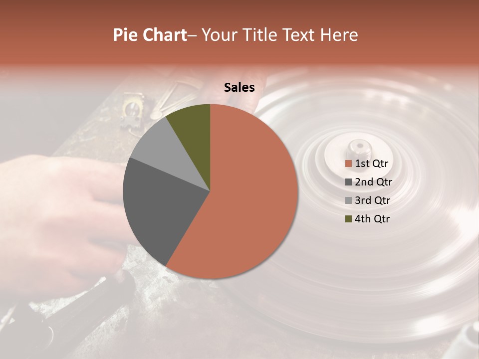 Closeup Wheel Facets PowerPoint Template