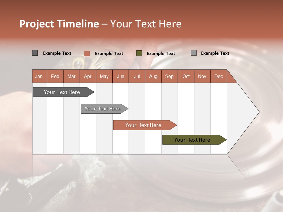 Closeup Wheel Facets PowerPoint Template