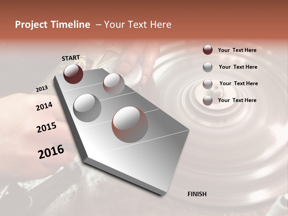 Closeup Wheel Facets PowerPoint Template