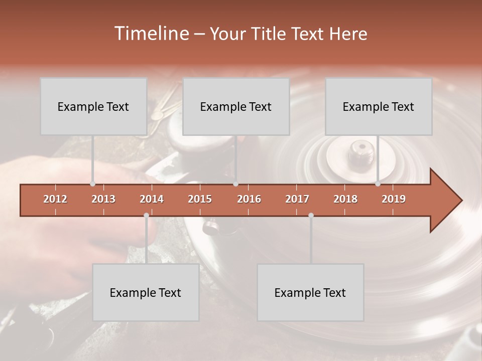 Closeup Wheel Facets PowerPoint Template
