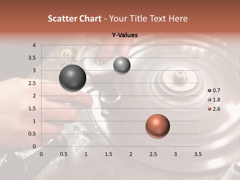 Closeup Wheel Facets PowerPoint Template
