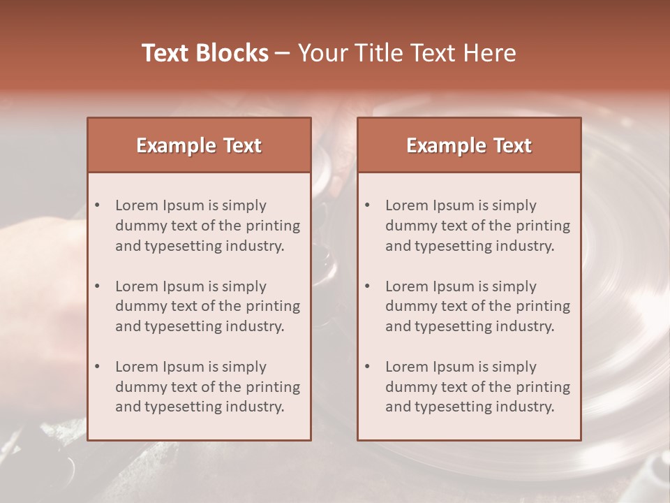 Closeup Wheel Facets PowerPoint Template