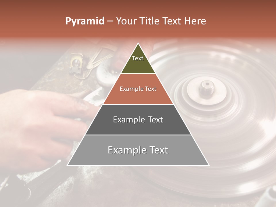 Closeup Wheel Facets PowerPoint Template
