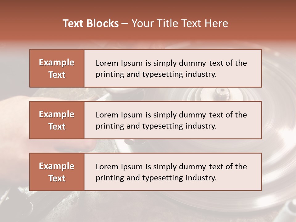 Closeup Wheel Facets PowerPoint Template