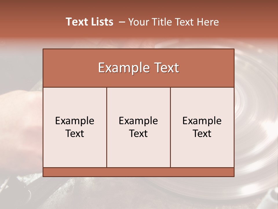 Closeup Wheel Facets PowerPoint Template
