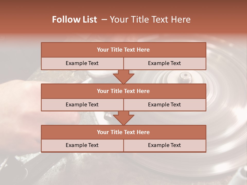 Closeup Wheel Facets PowerPoint Template