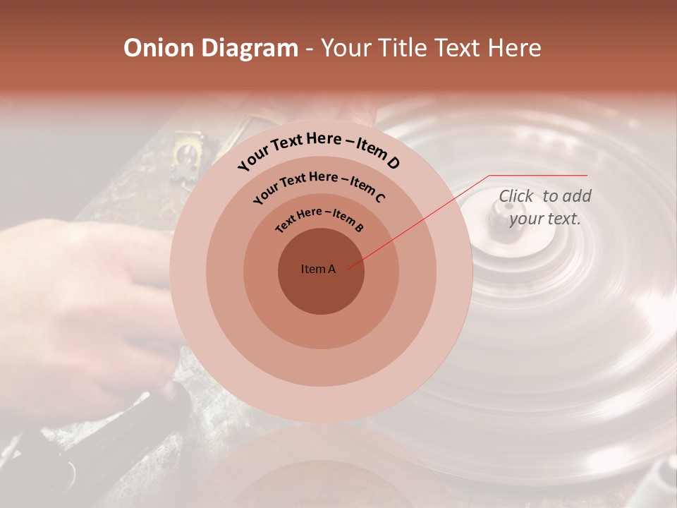 Closeup Wheel Facets PowerPoint Template