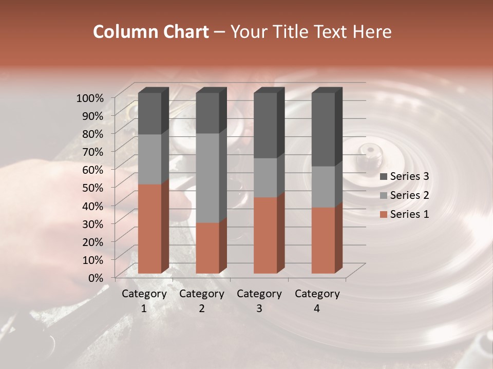 Closeup Wheel Facets PowerPoint Template
