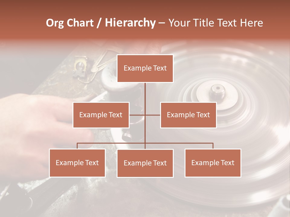 Closeup Wheel Facets PowerPoint Template
