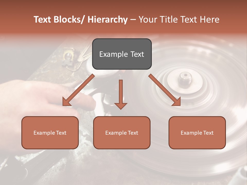 Closeup Wheel Facets PowerPoint Template