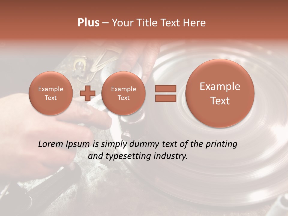 Closeup Wheel Facets PowerPoint Template