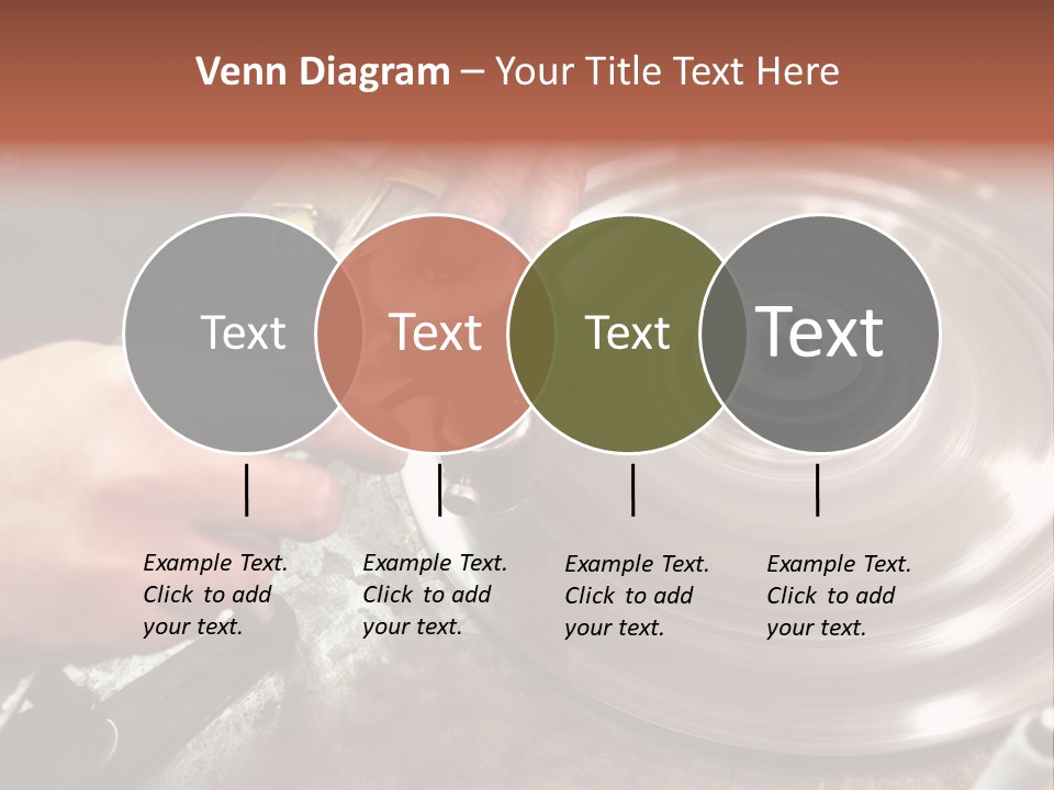 Closeup Wheel Facets PowerPoint Template