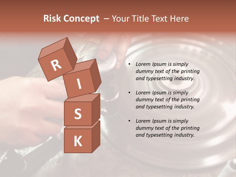 Closeup Wheel Facets PowerPoint Template