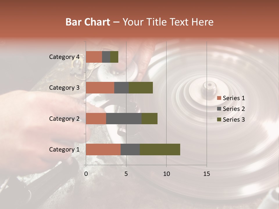 Closeup Wheel Facets PowerPoint Template