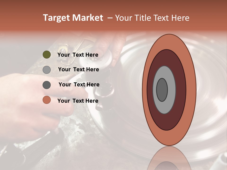 Closeup Wheel Facets PowerPoint Template