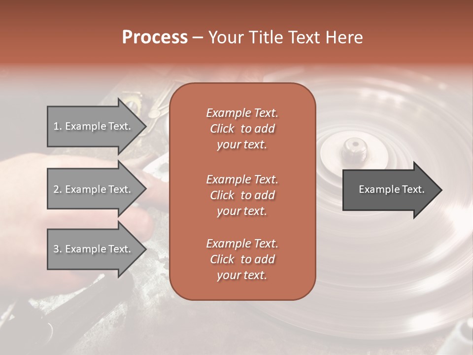 Closeup Wheel Facets PowerPoint Template