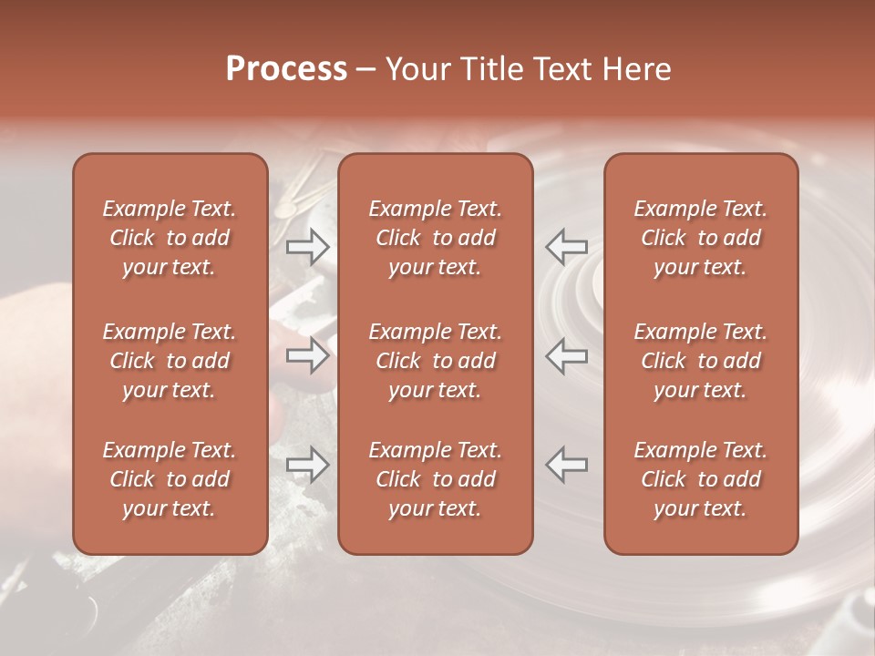 Closeup Wheel Facets PowerPoint Template