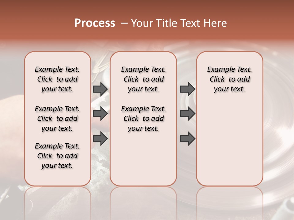 Closeup Wheel Facets PowerPoint Template