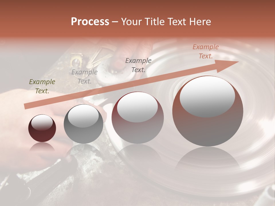 Closeup Wheel Facets PowerPoint Template