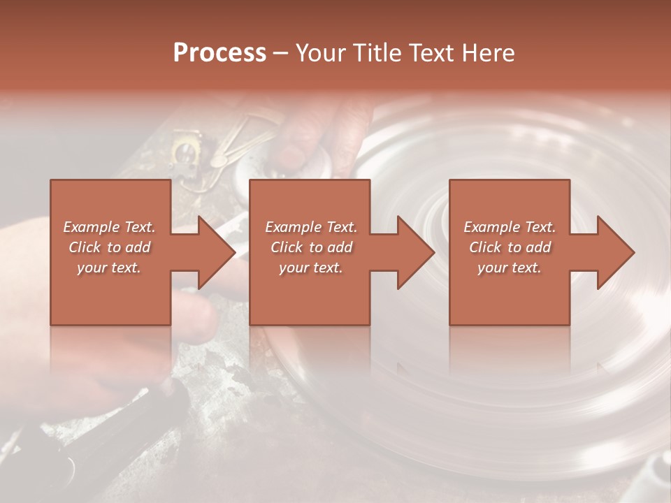 Closeup Wheel Facets PowerPoint Template
