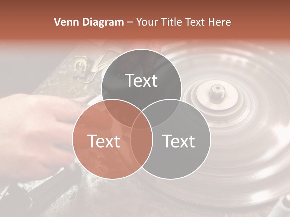 Closeup Wheel Facets PowerPoint Template