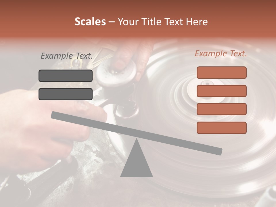 Closeup Wheel Facets PowerPoint Template