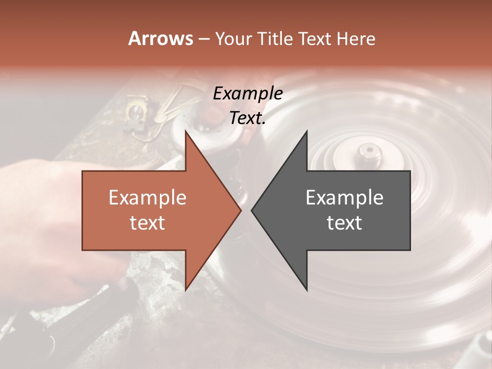 Closeup Wheel Facets PowerPoint Template