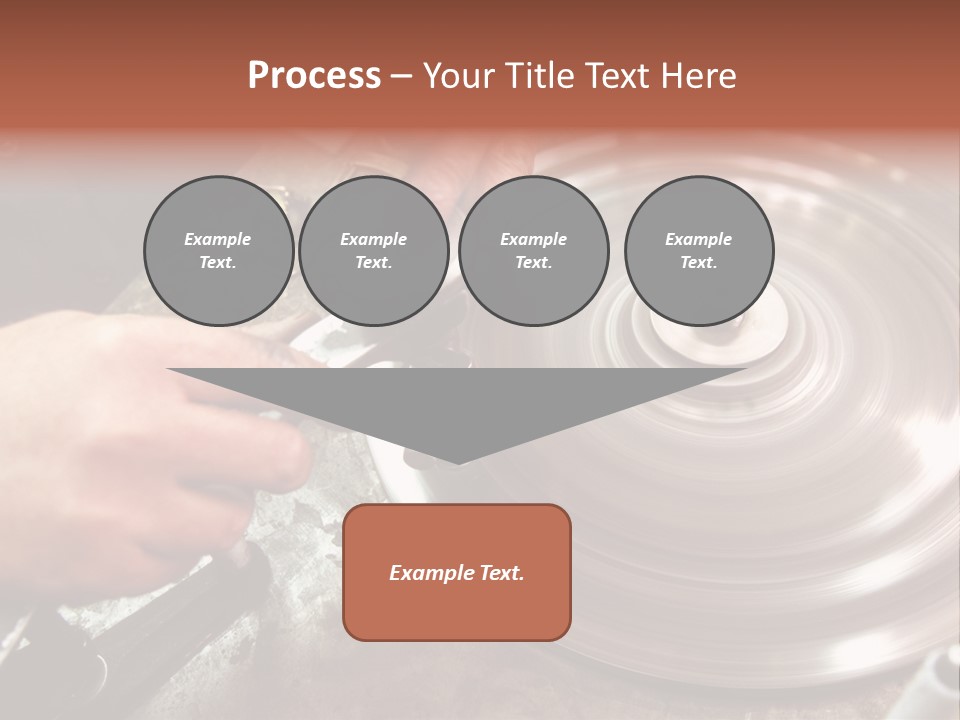 Closeup Wheel Facets PowerPoint Template