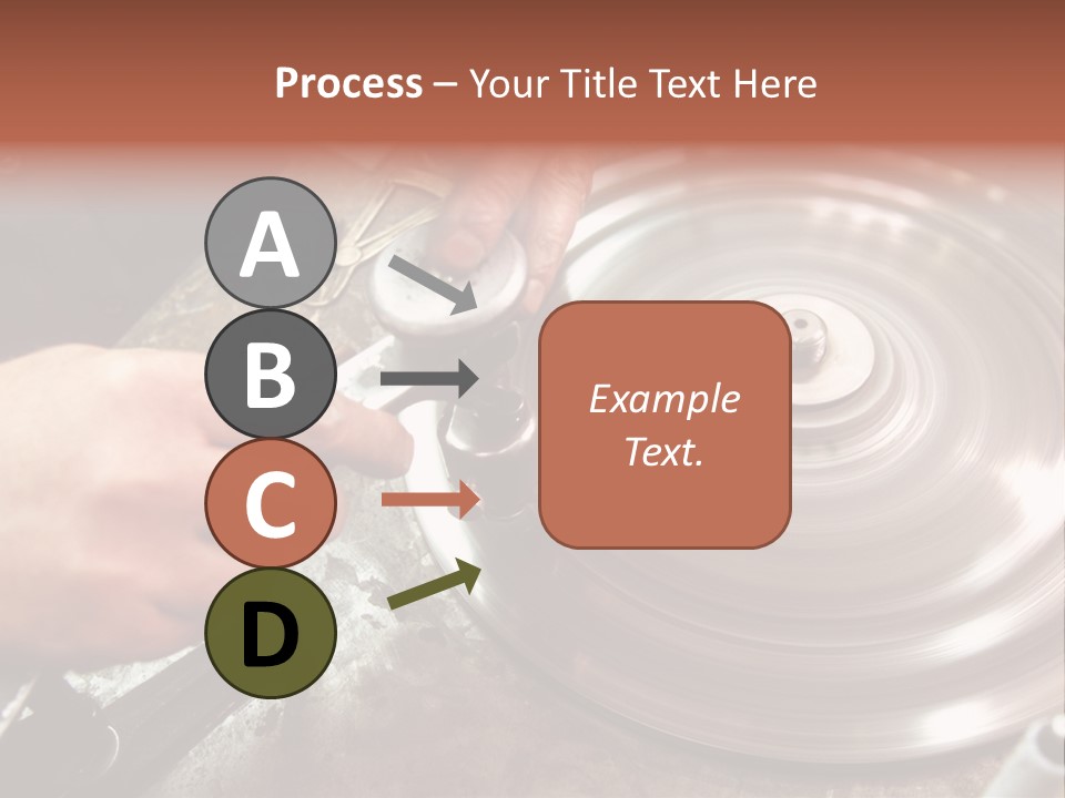 Closeup Wheel Facets PowerPoint Template