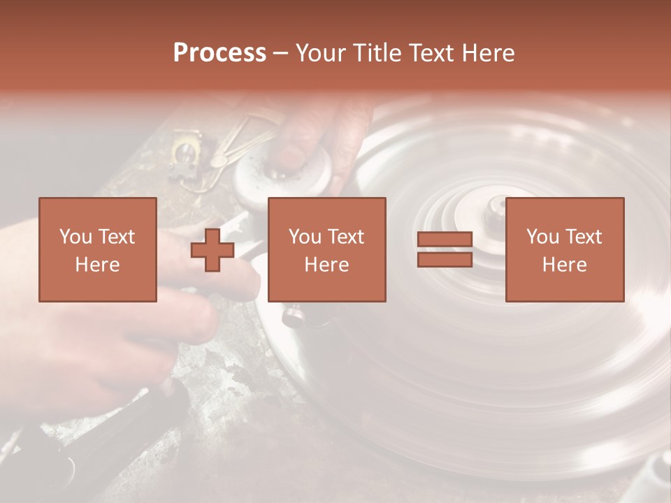 Closeup Wheel Facets PowerPoint Template