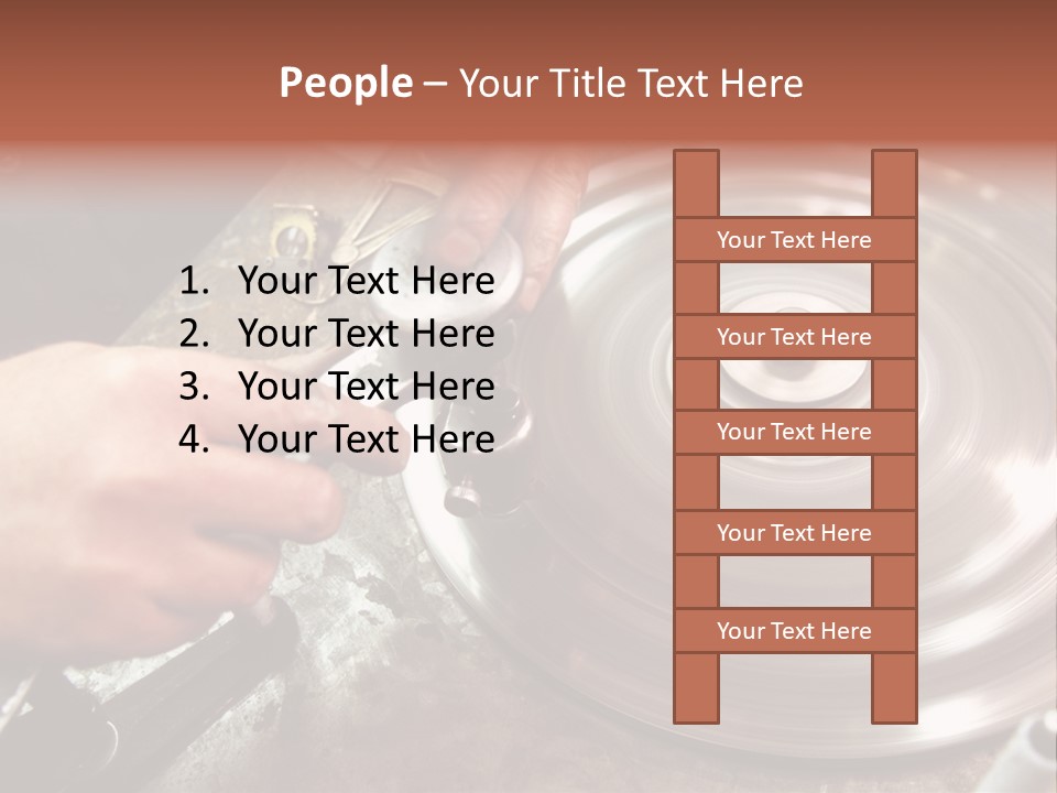 Closeup Wheel Facets PowerPoint Template
