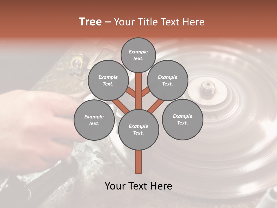 Closeup Wheel Facets PowerPoint Template