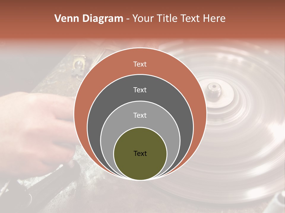 Closeup Wheel Facets PowerPoint Template
