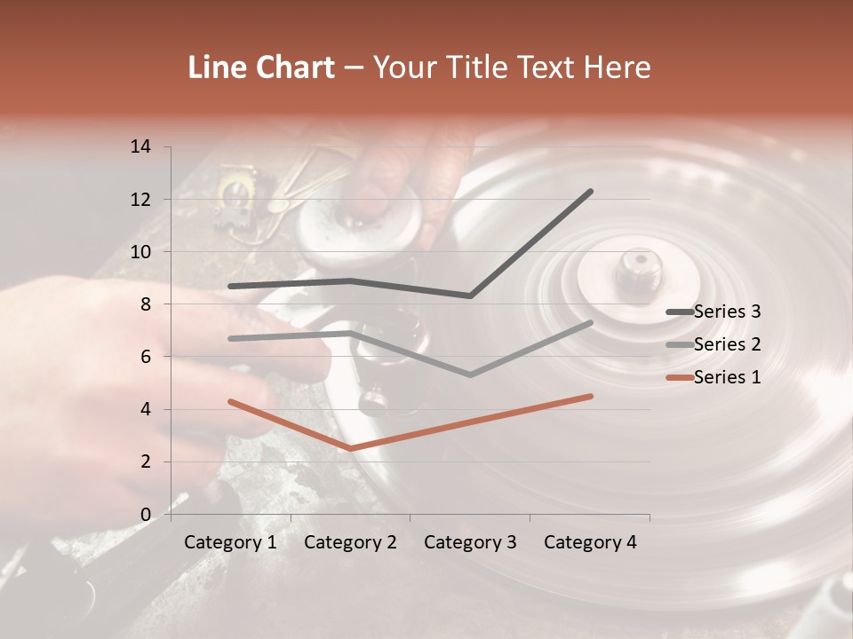 Closeup Wheel Facets PowerPoint Template