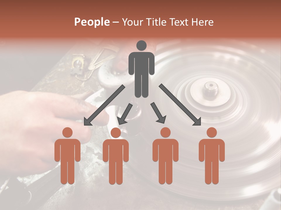 Closeup Wheel Facets PowerPoint Template